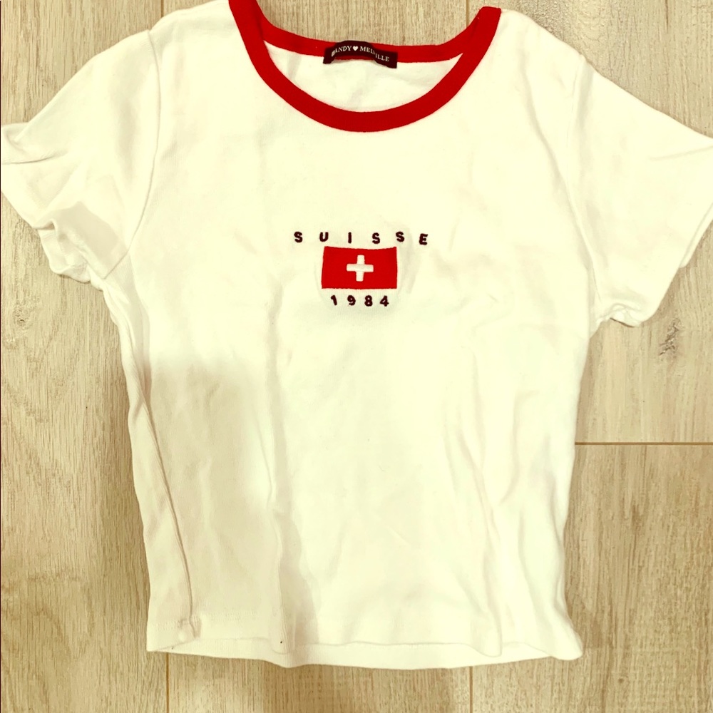 Rare Brandy Melville Suisse Top